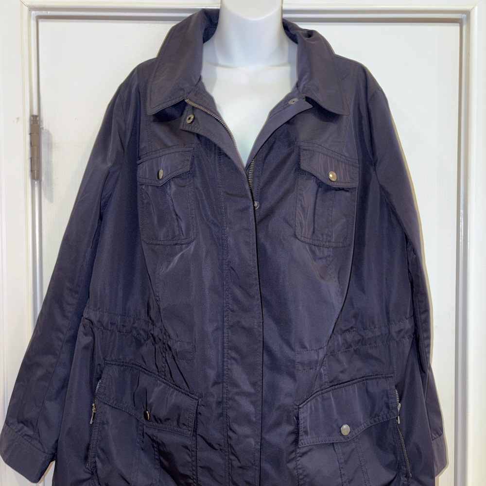 Talbots Woman Navy Utility Jacket